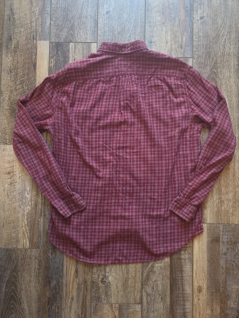 J.Crew - Heavyweight Flannel Workshirt 2-Shirt Bundle - Large - Red & Grey Blue